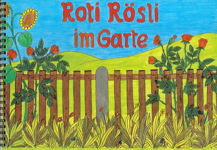 Schlieremer Chind Roti Rösli im Garte Libu
